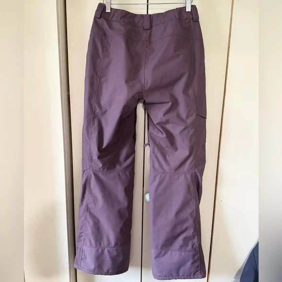 North Face Women’s Freedom Insulated Snow Pants Black Plum Purple Ski Snowboard - Picture 10 of 11